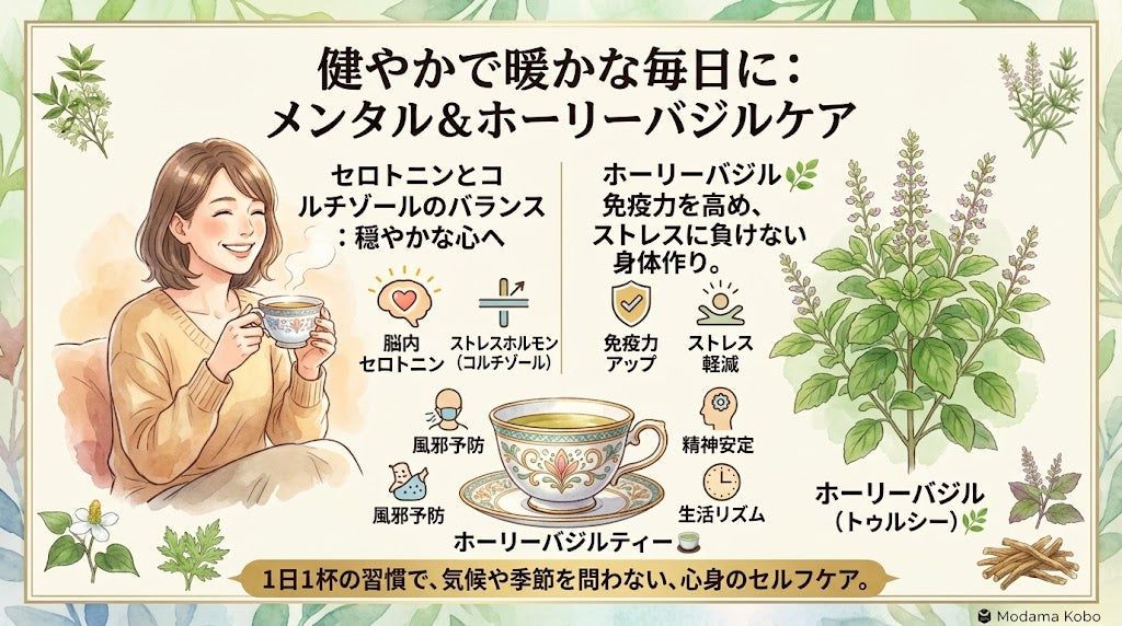 セロトニンとトゥルシー（ホーリーバジル）