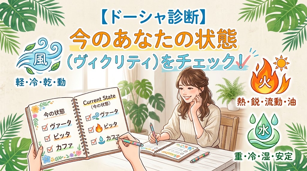 【ドーシャ診断】今のあなたの状態（ヴィクリティ）をチェックしてみよう