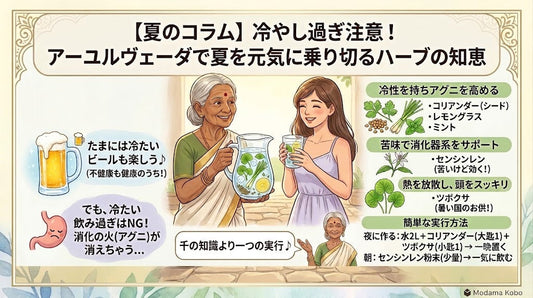 暑いときに体力を下げずに体を冷やすハーブの話