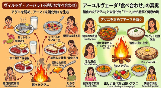 アーユルヴェーダで見るアトピー等を誘発する現代の食事