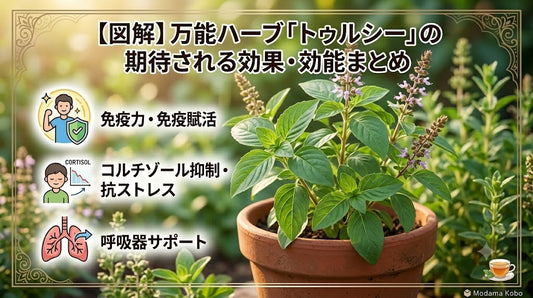 「トゥルシー（ホーリーバジル）」の期待される効果・効能まとめ